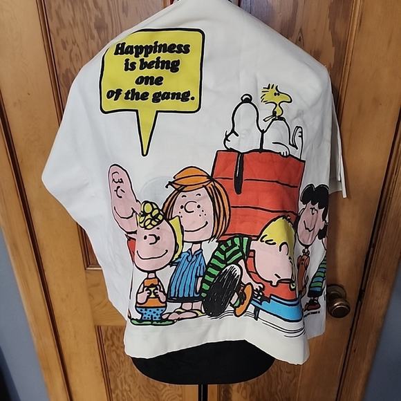 Vtg 1971 Peanuts Snoopy Charlie Brown Sheet Set Sears Schulz Twin pillowcases - Picture 13 of 14